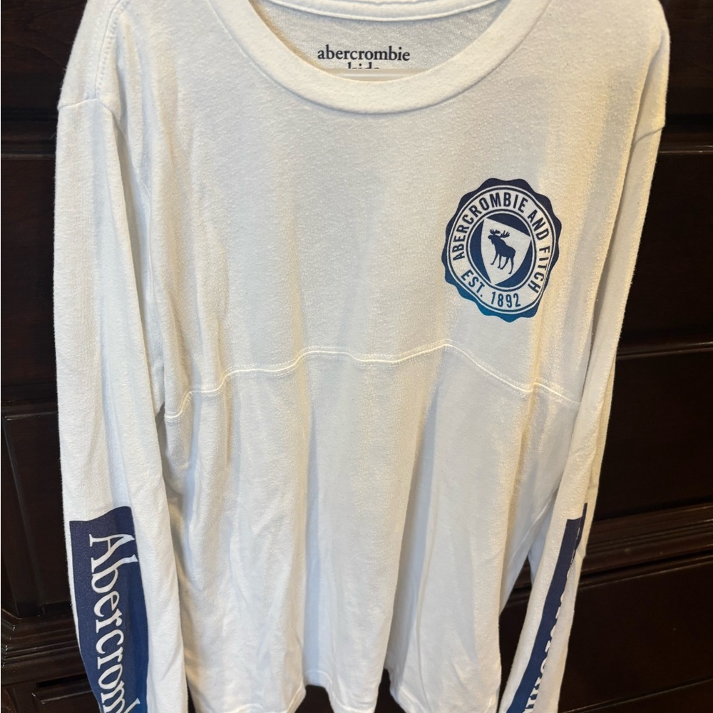 Abercrombie White Long Sleeve Shirt